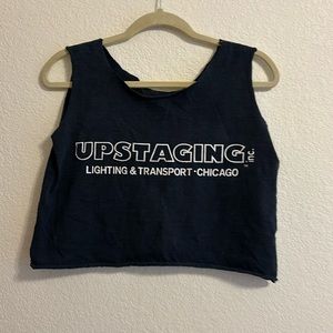 KID ROCK CREW. Black tank top with white logos